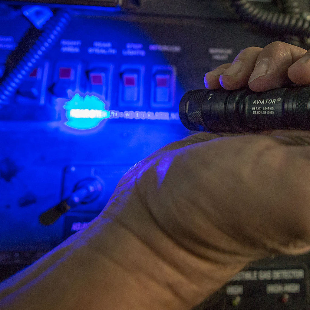 SureFire Aviator | Dual-Output (White + Color LED) Flashlight | High Strength Multi-Spectrum EDC Light Atomic Defense