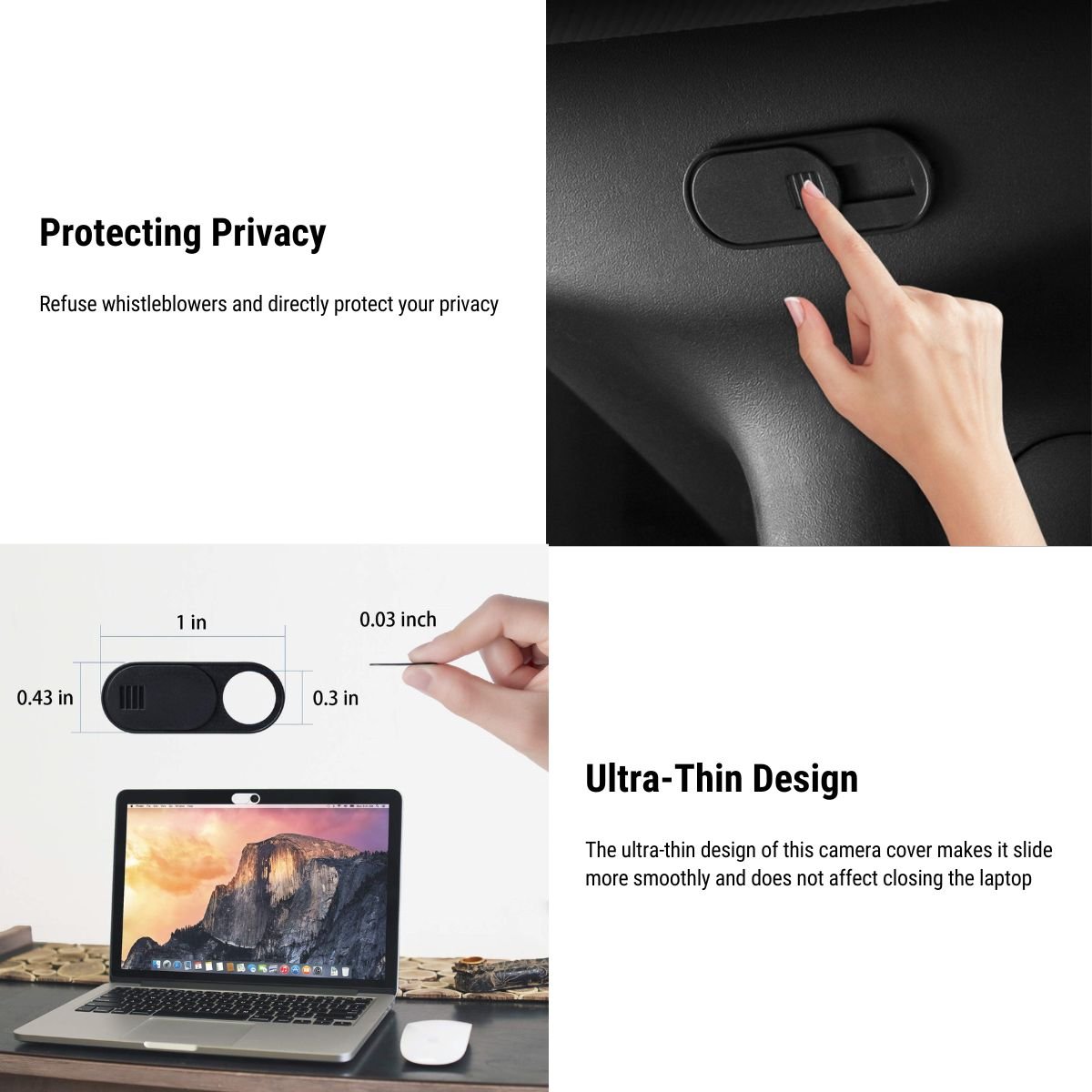 Tesery Camera Cover for Tesla Model 3 / Model Y (6 PCS) Tesery Official Store
