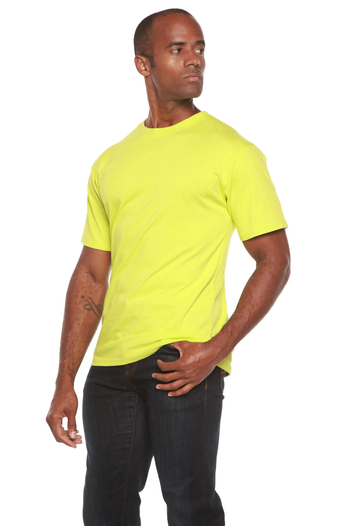 Clearance Men's Bamboo Short Sleeve T-Shirt - Classic Cut Spun Bamboo
