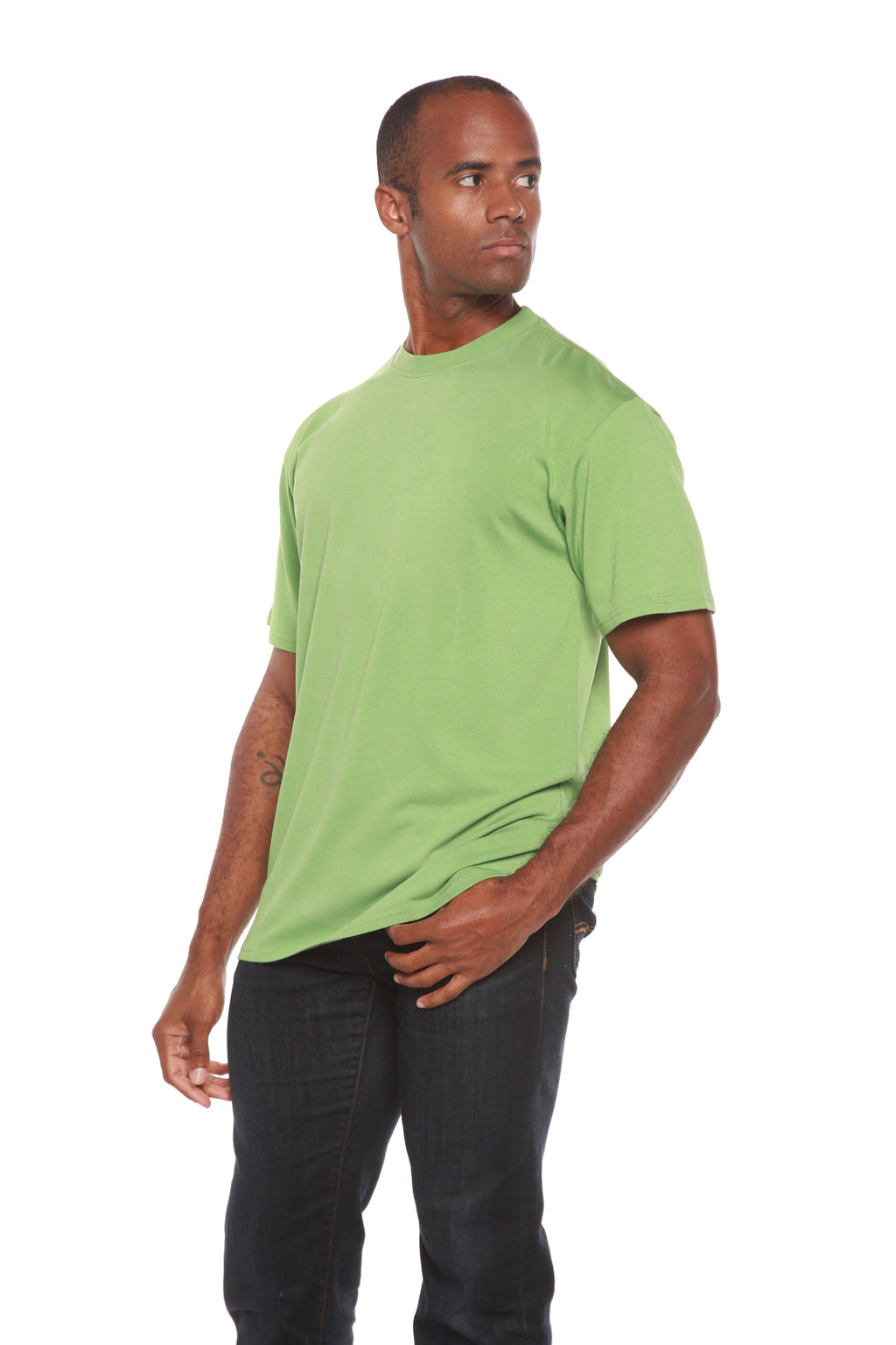 Clearance Men's Bamboo Short Sleeve T-Shirt - Classic Cut Spun Bamboo