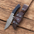 Premium Damascus Steel Hunting Knife – 9" Custom Handmade Damascus Knife Store