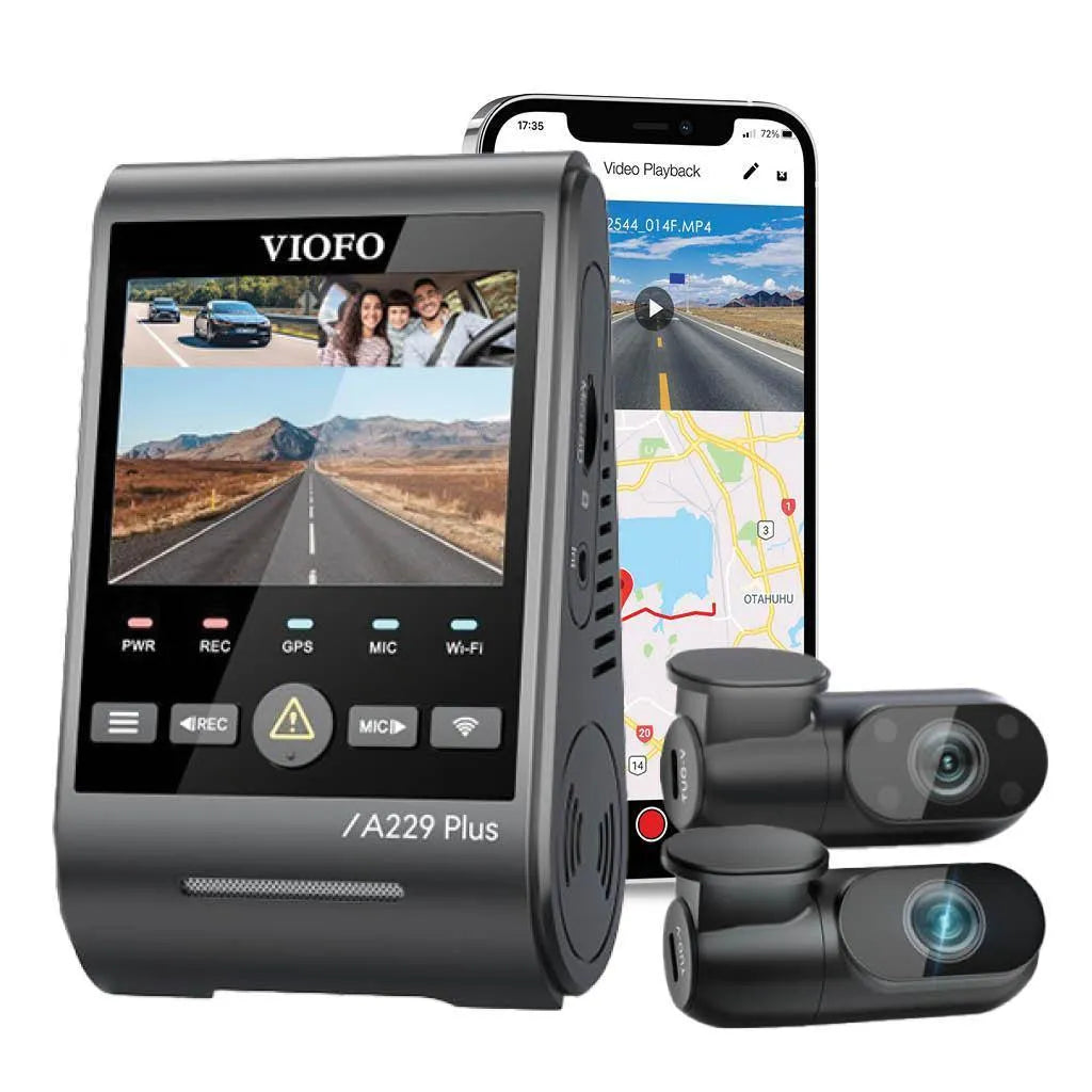VIOFO A229 Plus 2K QHD 3-Channel Dash Cam BlackboxMyCar