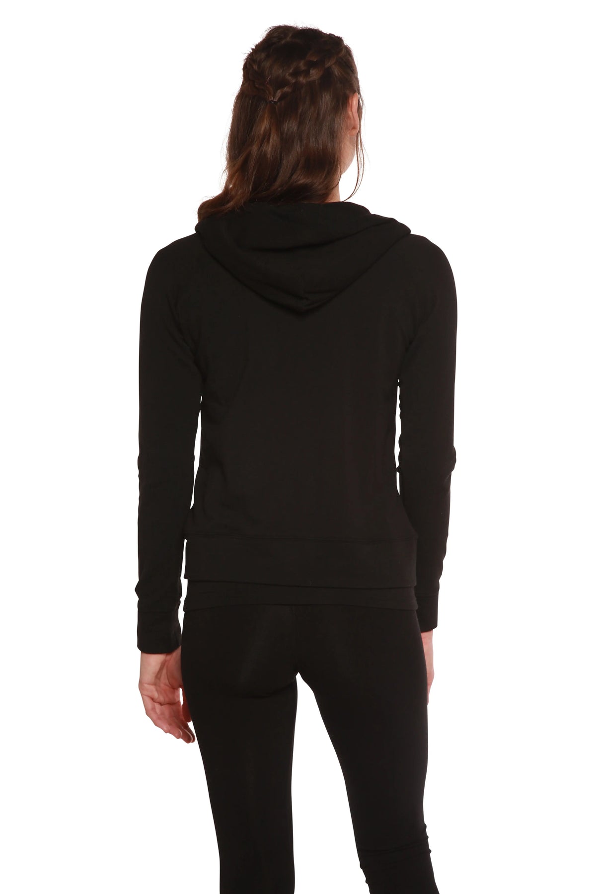 Women's Bamboo French Terry Zip Hooded Sweatshirt Spun Bamboo