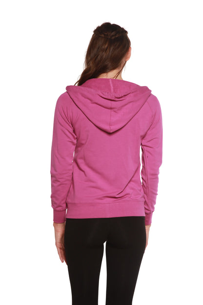 Women's Bamboo French Terry Zip Hooded Sweatshirt Spun Bamboo