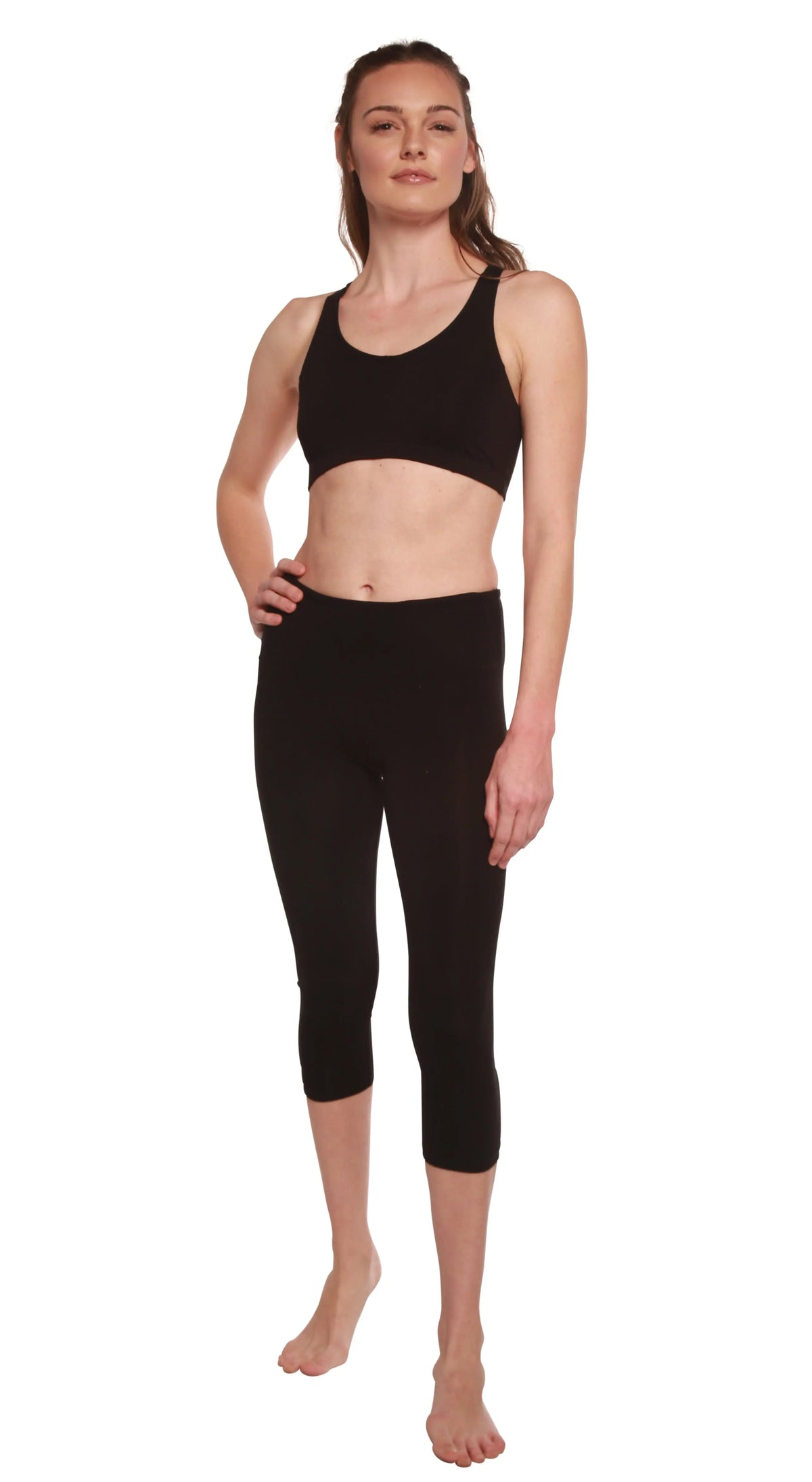 Women's Bamboo Viscose/Cotton Capri Style Leggings Spun Bamboo