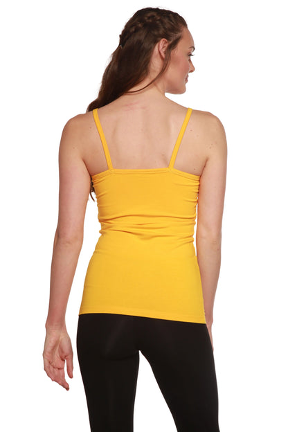 Clearance Women's Bamboo/Cotton Camisole with Shelf Bra Spun Bamboo