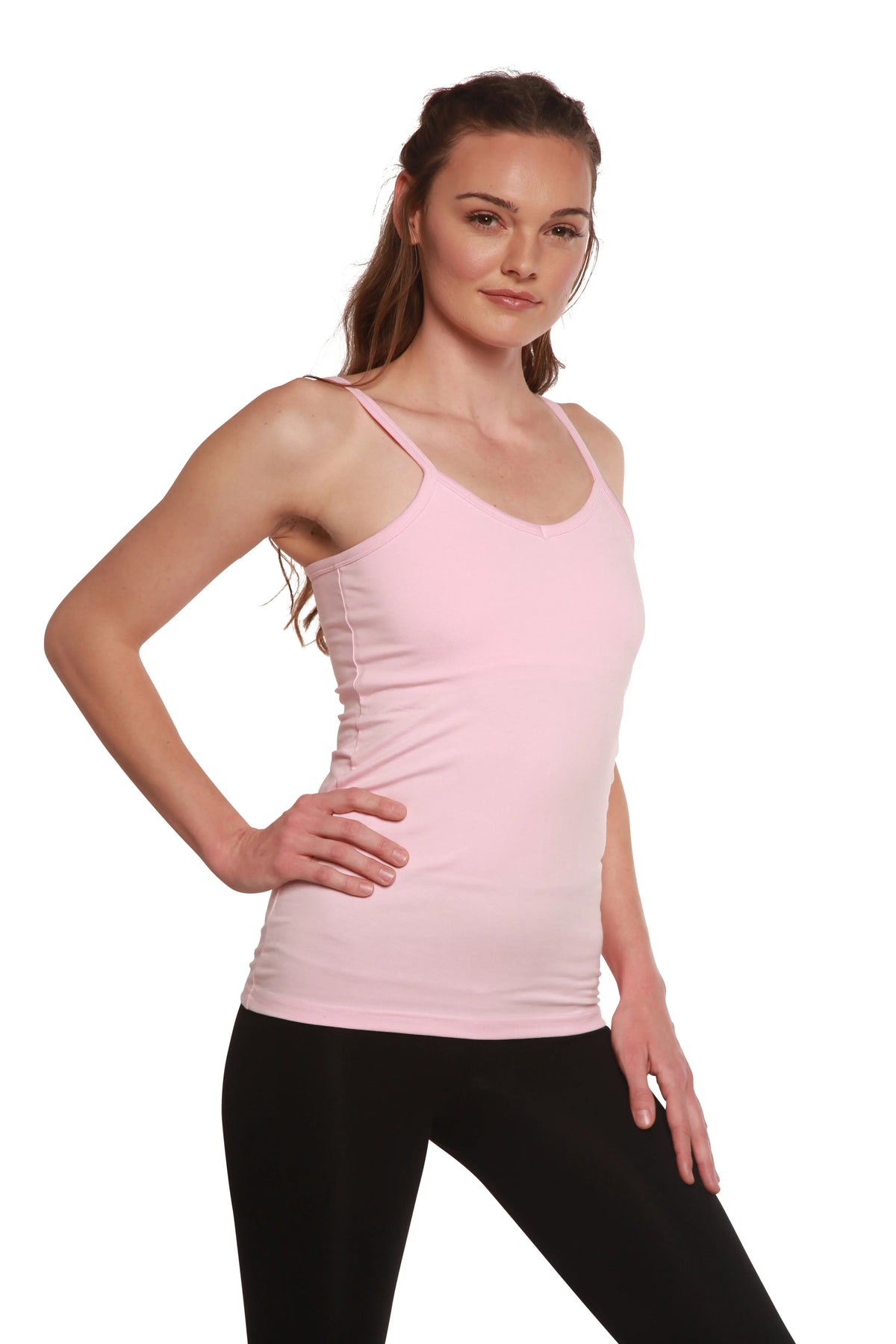 Clearance Women's Bamboo/Cotton Camisole with Shelf Bra Spun Bamboo
