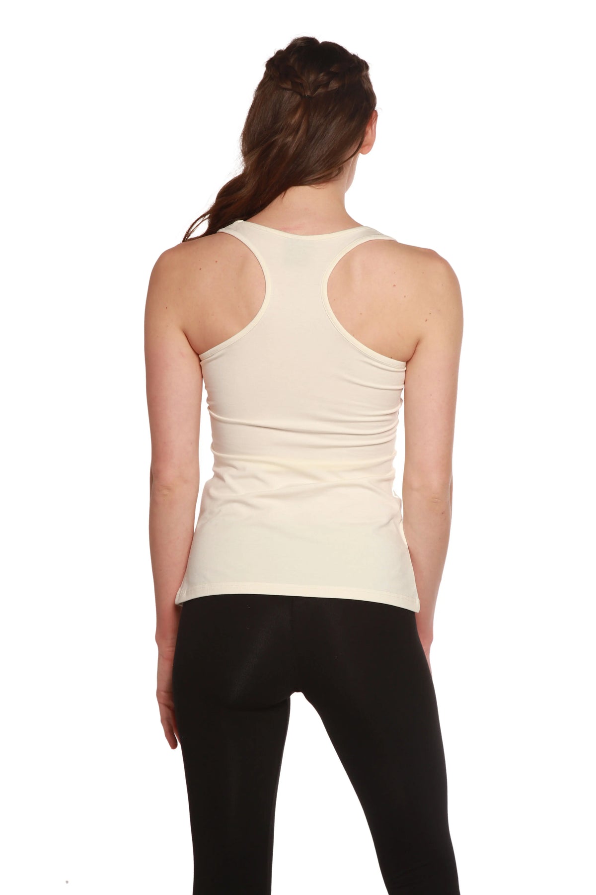 Clearance Women's Bamboo/Cotton Racer Back Tank Top Spun Bamboo