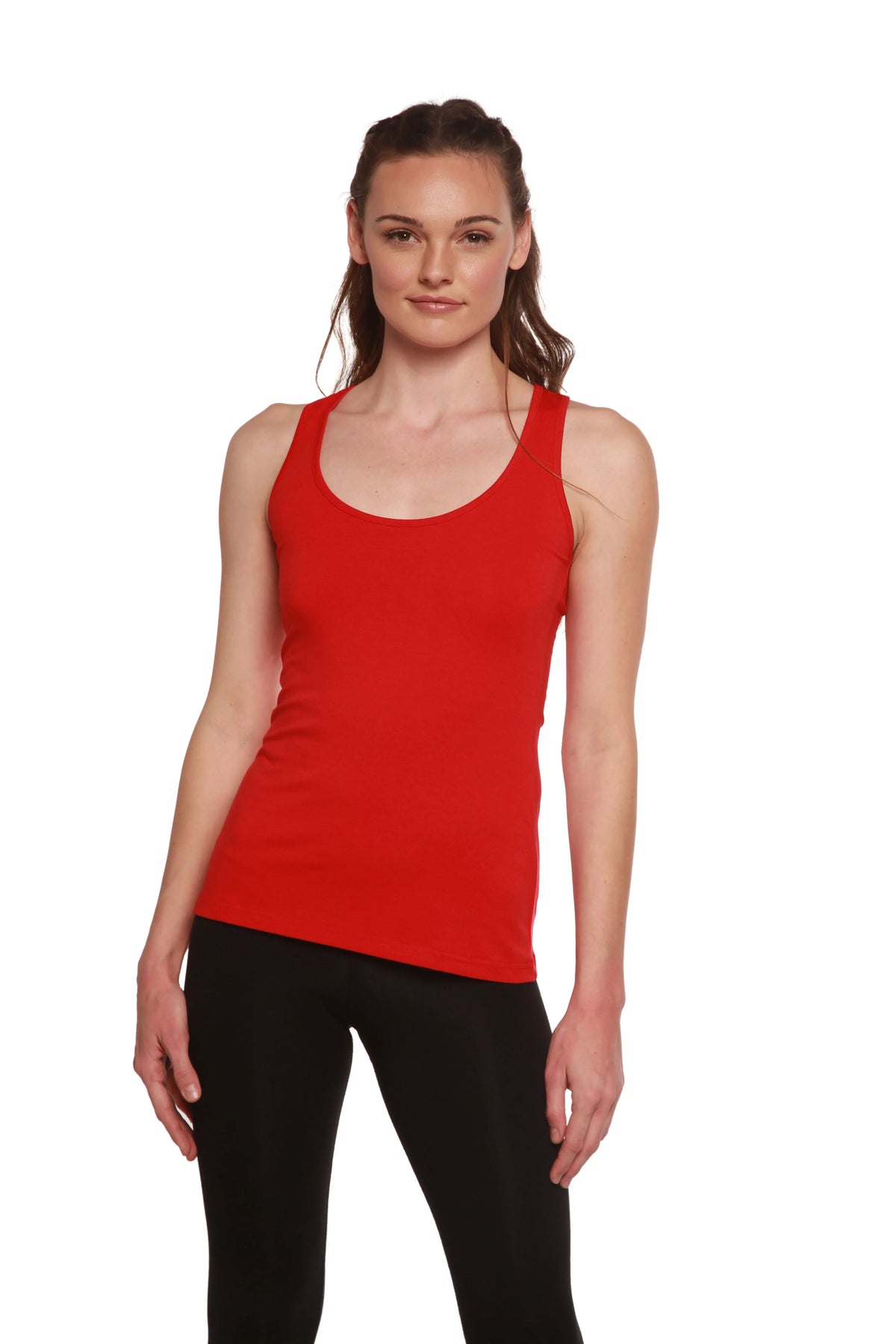 Clearance Women's Bamboo/Cotton Racer Back Tank Top Spun Bamboo