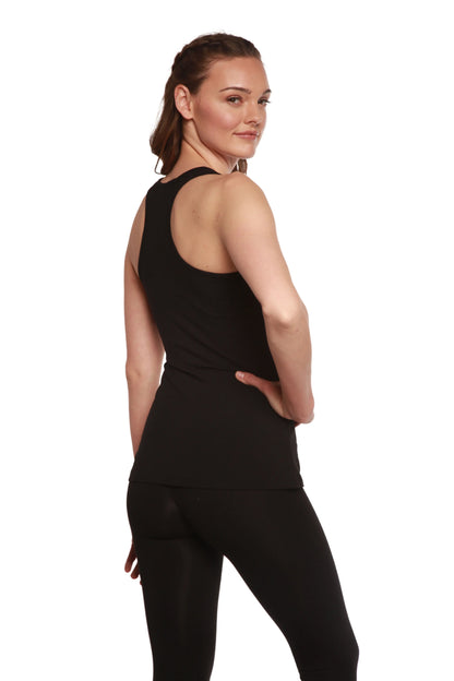 Clearance Women's Bamboo/Cotton Racer Back Tank Top Spun Bamboo