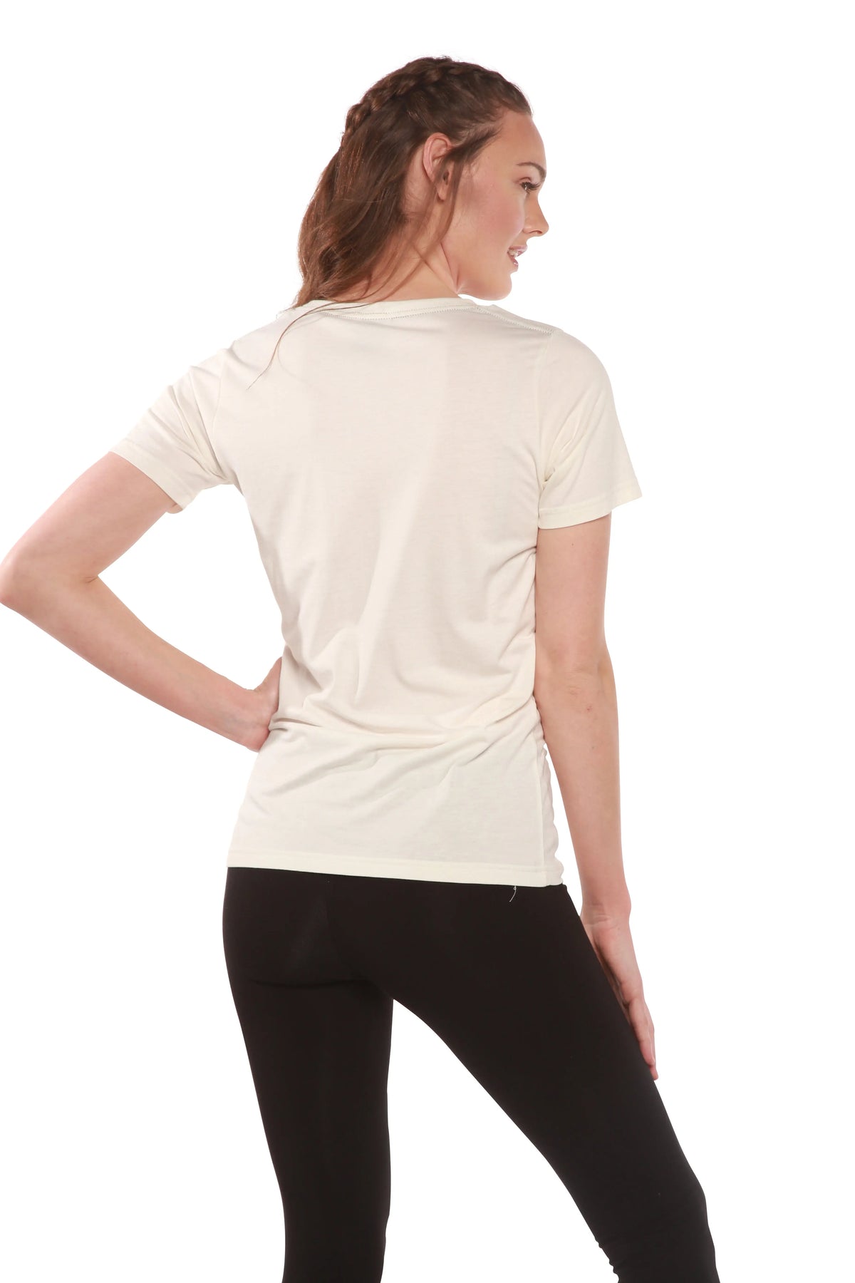 Women's Bamboo/Cotton Short Sleeve Scoop Neck T-Shirt Spun Bamboo