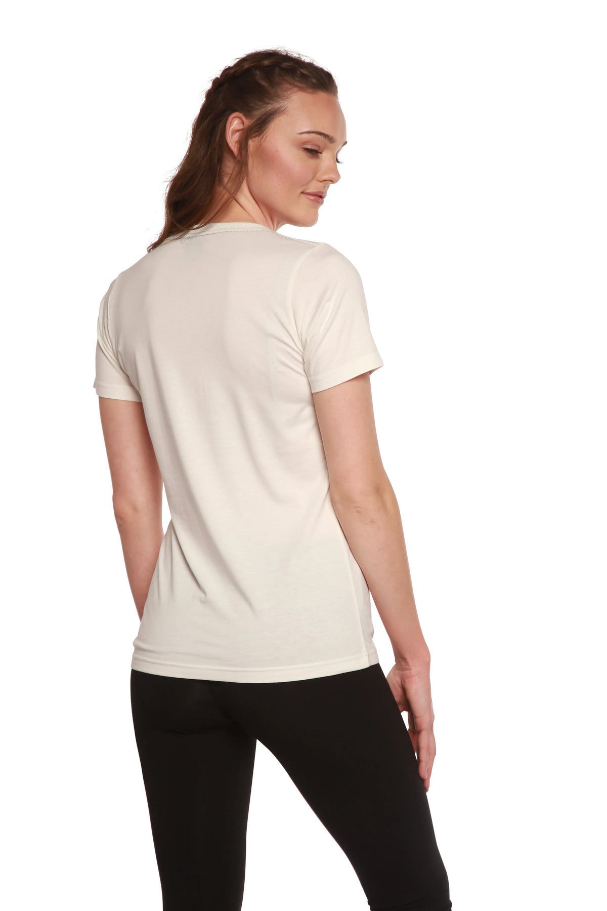 Women's Bamboo/Cotton Short Sleeve Scoop Neck T-Shirt Spun Bamboo