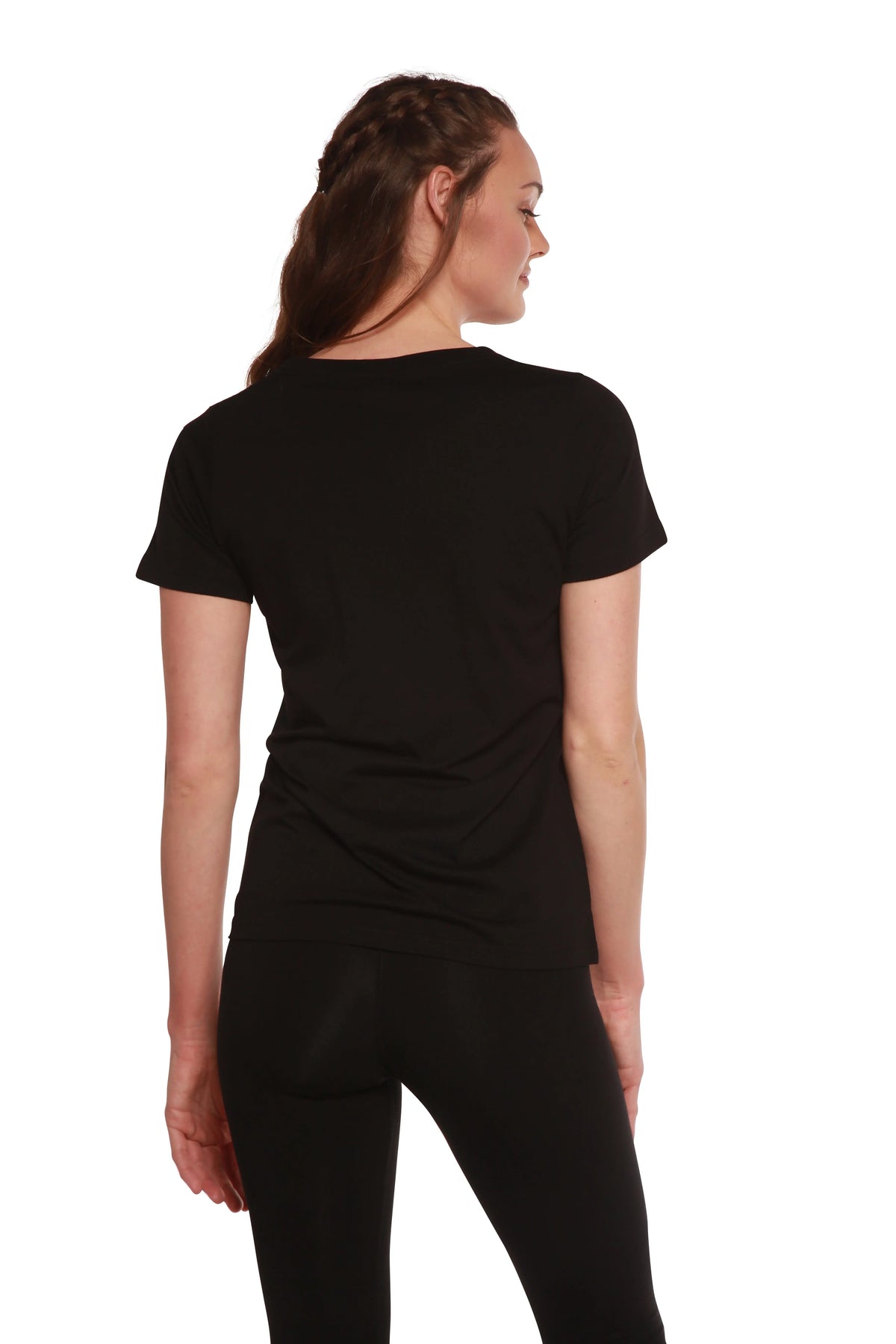 Women's Bamboo/Cotton Short Sleeve Scoop Neck T-Shirt Spun Bamboo