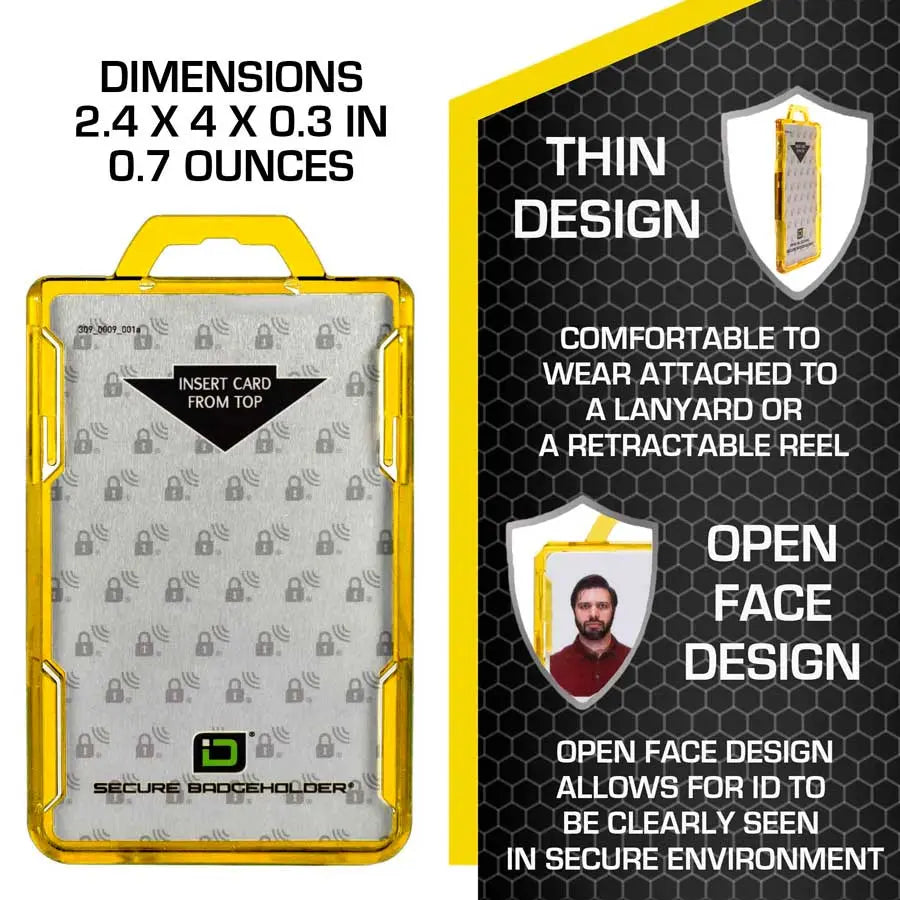 Secure Badge Holder DuoLite ® Vertical 2 ID Card Holder ID Stronghold